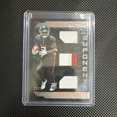 2023 Panini Black Components Bijan Robinson #COM-9 Citrine /50 RC MEM Falcons