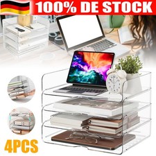 4 Stück Acryl Briefablage Transparent Ablage...