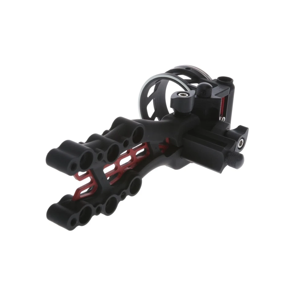 Mira de arco micro ajustable Truglo híbrida de carbono de 5 pines negra ligera Foto 3 de 4