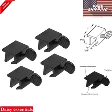 Sliding Window Security Lock 4 Pack Black Metal Easy Install Durable Emergenc...