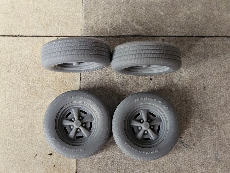 1/24 1/25 Scale: 15-inch Pontiac Rallye II Wheels/tires for Model Car ...