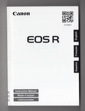 Canon EOS R Genuine Camera Instruction Manual In English French Spanish