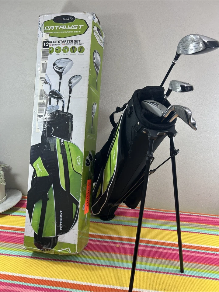 Acuity Catalyst Jr Golf Clubs Set Driver Hybrid Wood 6/7 Wedge Putter Bag Bundle - Image 3 of 4