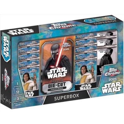Topps 2025 Star Wars Chrome Super Box Trading Cards