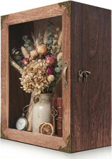 Shadow Box Frame 11X13, Depth 5In Shadow Boxes Display Cases, Rustic Burnt Wood,