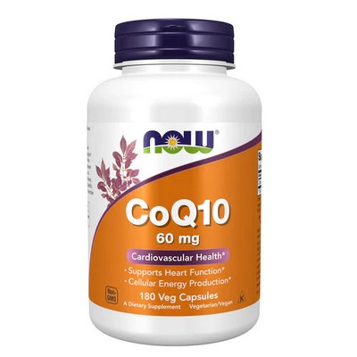 CoQ10 180 Vcaps 60 mg by Now Foods