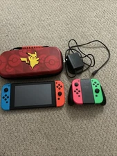 Nintendo Switch, Comes With Regular Controllers And Extra, Charger,And Case!