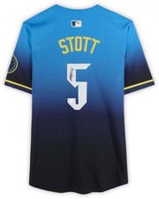 Framed Bryson Stott Phillies Signed Light Blue City Connect Limited Jersey