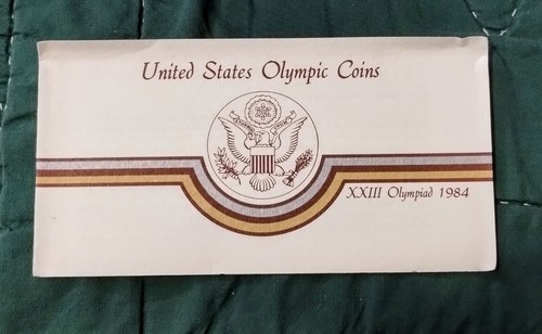 1983-S & 1984-S US Mint Proof Olympic 2-Coin Silver Dollar Set - Box, Case & COA - Picture 9 of 12