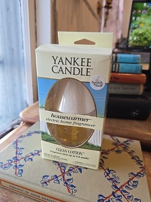 Yankee Candle Housewarmer Electric Home Fragrance Clean Cotton Discontinued 