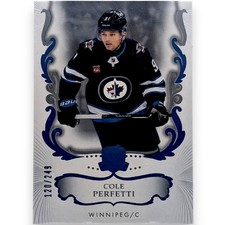 2023-24 UD THE CUP #53 COLE PERFETTI ROOKIE /249 WINNIPEG JETS