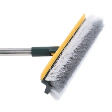 2 in 1 Floor Brush Scrubber Long Handle Grout Brush Stiff Bristle Tile Brush 180