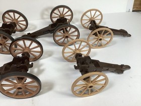Playmobil Lot Of 6 Western Civil War Artillery Cannon Carriages Parts 3729 3057