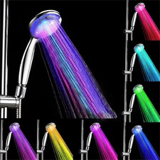 LED Shower Head 7-Color Changing – Rainfall Water-Saving Bathroom Replacement
