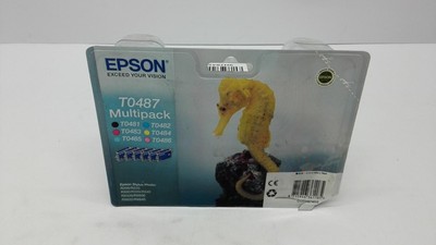 Epson T0487 Tintenpatrone C13T04874010 CMYK/LC/LM 6er-Pack für Stylus Photo R200