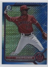 2022 Bowman Chrome Prospects Mega Box Blue Mojo Refractor /150 Denzer Guzman 3wu