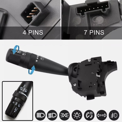 Dimming Turn Signal & Fog Light Combination Switch 68041485AC For Chrysler Jeep