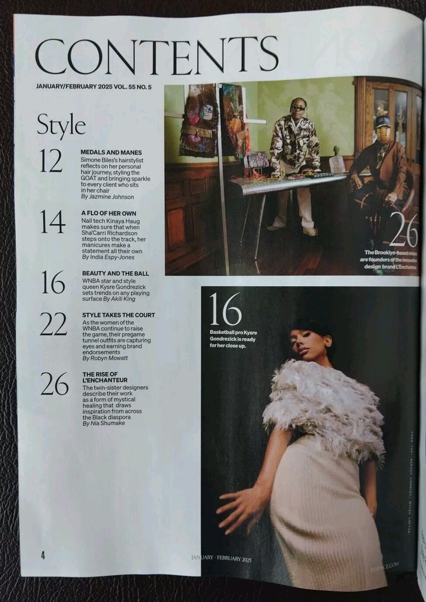 Essence Magazine January February 2025 Sha Carri Richardson Cover