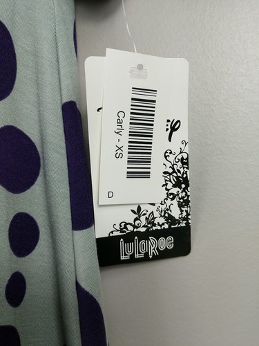 NUEVO CON ETIQUETAS: Vestido LulaRoe Disney Carly Azul Claro Púrpura Minnie Mouse, X Pequeño, XS - Imagen 2 de 14
