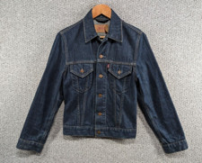 Levi's 70500 Vintage Women's Raw Dark Blue Denim Type 3 Trucker Jacket - S