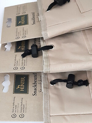 Hunter Tyra Gürteltasche Leckerlitasche recycelt Nylon wasserdicht beige HUN2136