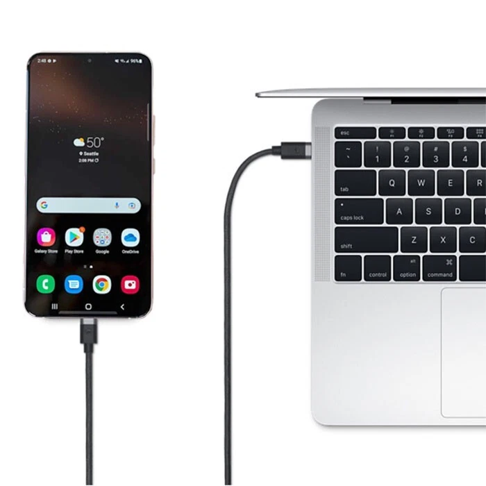 OEM Verizon 6FT USB-C Fast Charge Data Cable for Galaxy S23/S22/S21/S20/Ultra/FE - Image 2 of 4