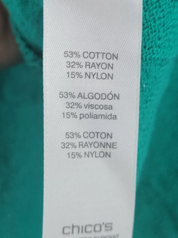 Chicos Suéter Mujer Mediano 1 Kelly Verde Cascada Volantes Cárdigan Abierto Foto 4 de 4
