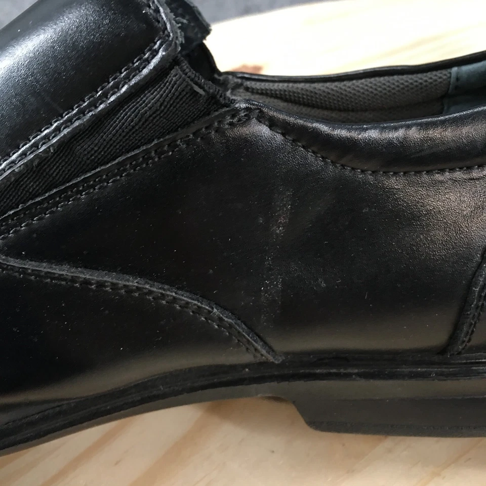 Zapatos Hush Puppies para Hombres 11 Mocasines Negros Sin Cordones Informales Cómodos Parte Superior Baja Planos Foto 4 de 4