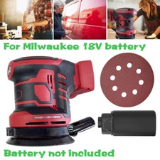 Cordless Random Orbital Sander 125mm Rotary Sander For Milwaukee 18V Battery New