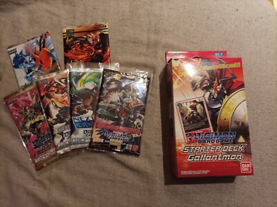 Digimon tcg Gallantmon Starter Deck Englisch-NEU + 1 zufälliges gratis Booster