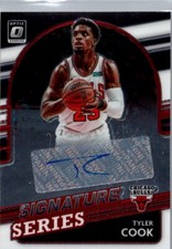 2021-22 Panini Donruss Optic Signature Series #SS-TCK Tyler Cook RC Auto Bulls