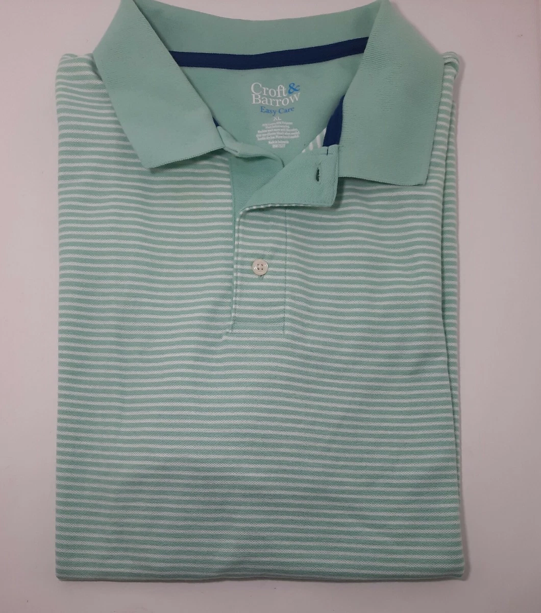CROFT BARROW Easy Care Mens POLO GOLF Short Sleeve SHIRT Size XL