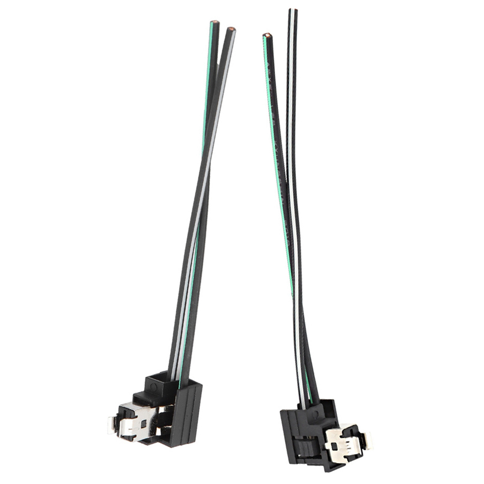 2Pcs H1 Headlight Lamp Bulb Socket Wiring Harness Connector Plug