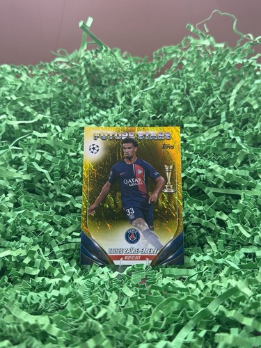 2024 Topps Knockout UEFA PSG Warren Zaïre-Emery 🇫🇷 Gold 1/1 One Of One