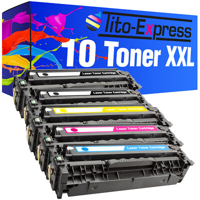 10 Toner PlatinumSerie für HP Color LaserJet CC530A-CC533A CP 2025 DN CP2025 X C