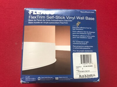FLEXCO FLEX TRIM SELF-STICK VILAL WALL BASE BLACK