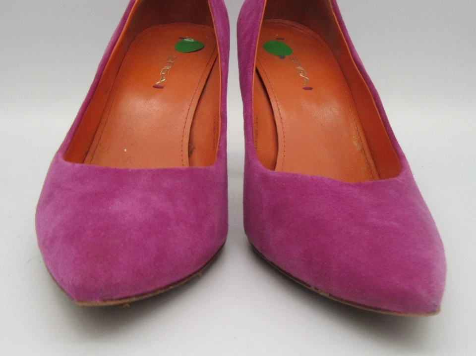 Zapatos de salón VIA SPIGA de gamuza rosa en punta talla 8 Foto 2 de 4