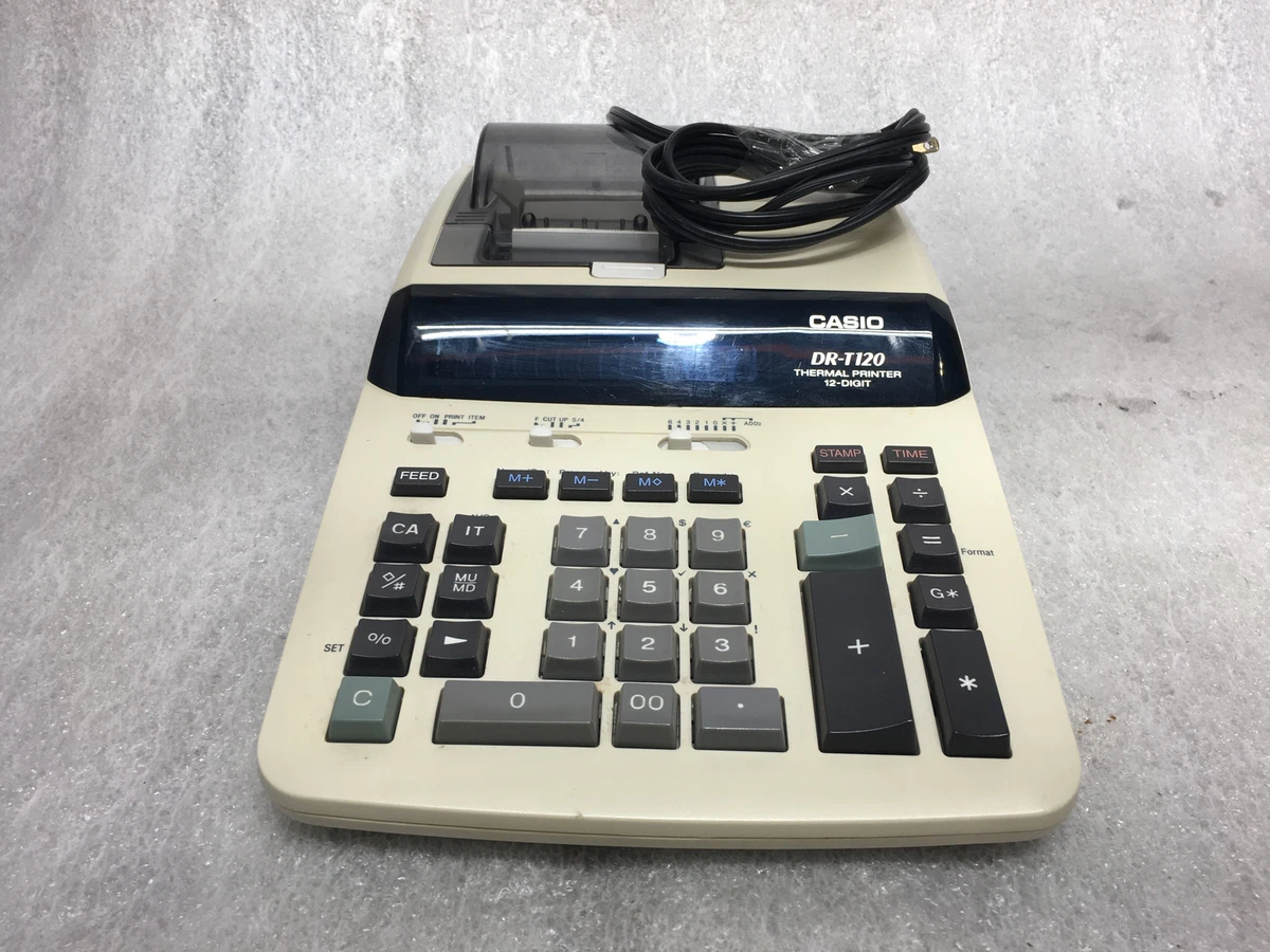 Casio thermal printing calculator hot sale