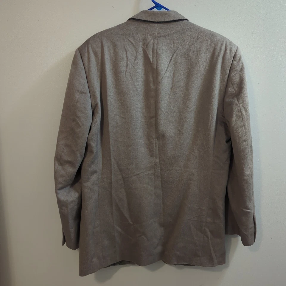 Blazer De Colección Para Hombres Gianni Versace Alta Costura Gris Angora Lana Cashgora 3 Btn Deportivo 40R Foto 4 de 4