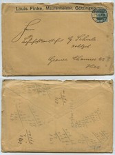 78009 - Brief - Maurermeister Louis Finke - G&ouml;ttingen 17.4.1912 - mit Inhalt