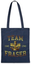 Team Fraser Shopper Shopping Bag Scotland Flag Crest Outlander Sign Jamie Claire