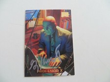1994 MARVEL MASTERPIECES PROFESSOR X CARD SIGNED GREG HILDEBRANDT, COA  POA