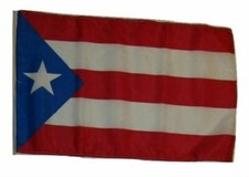 12x18 12"x18" Puerto Rico ROYAL BLUE Sleeve Flag Garden Super Polyester