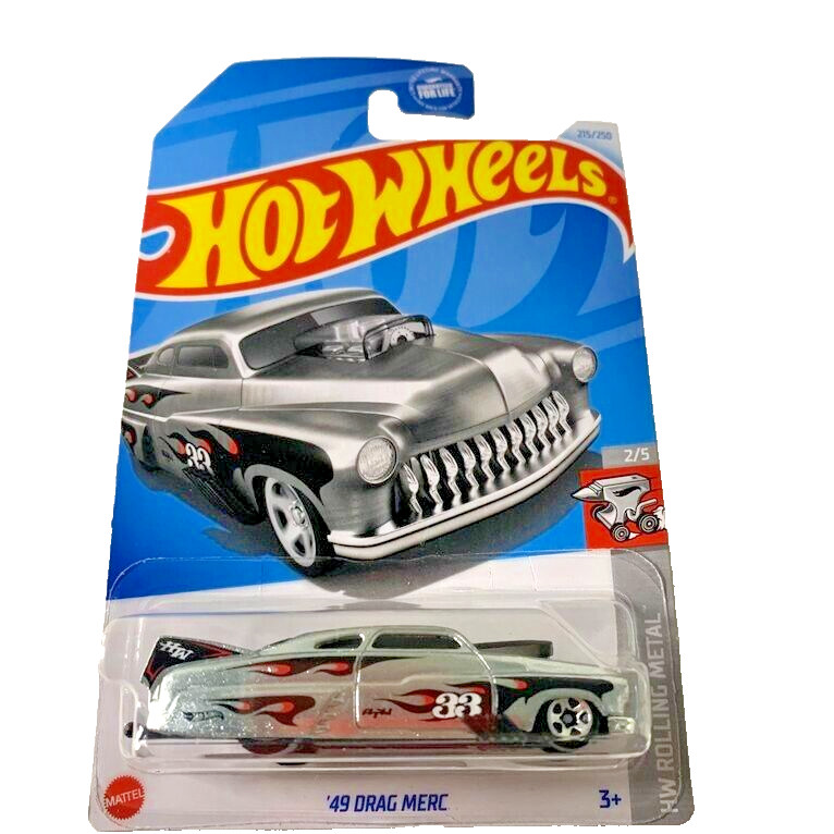 HOT WHEELS 2024 '49 DRAG MERC ZAMAC 215/250 HTB54 HW ROLLING METAL PHIL RIEHLMAN