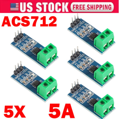 5PCS New Design ACS712 5A Current Sensor Current Detect Range Module For
