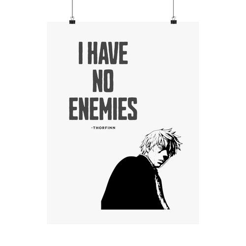 I Have No Enemies, Vinland Saga Thorfinn Quote Wall Art, Anime Manga Poster - Picture 14 of 21
