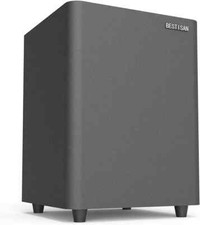 BESTISAN 6.5    Powered Home Audio Subwoofer with Deep Bass in Compact Design BLK
