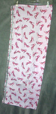 Window Valance Treatment Curtain Girl Pink Silver High Heel Shoes Wild Apple