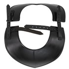 Renaissance Gorget 18 Gauge Black Steel Armor w/ Leather Straps - LARP & Cosplay