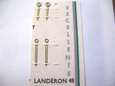 LANDERON 48 1 x PAIR HOUR MINUTE SILVER LUMINOUS HANDS MINUTE 13MM 15MM